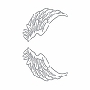 詳細情報■タトゥーシール　天使の羽根・銀